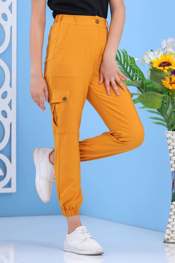 Kargo Pantolon Hardal - 02 7485 Sarı - 7485