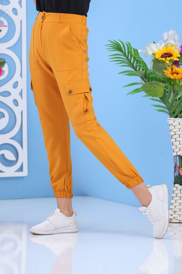 Kargo Pantolon Hardal - 02 7485 Sarı - 7485