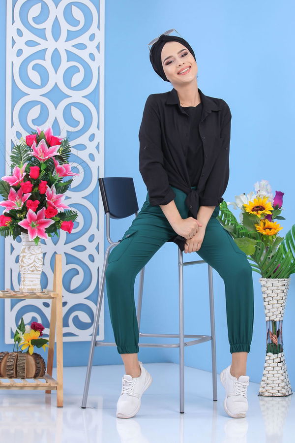 Kargo Pantolon Zümrüt - 02 7485 Yeşil - 7485