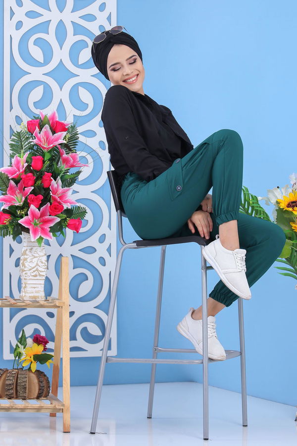 Kargo Pantolon Zümrüt - 02 7485 Yeşil - 7485
