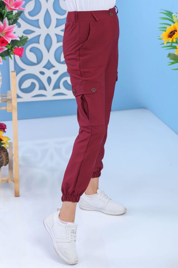Kargo Pantolon Bordo - 02 7485 Bordo - 7485