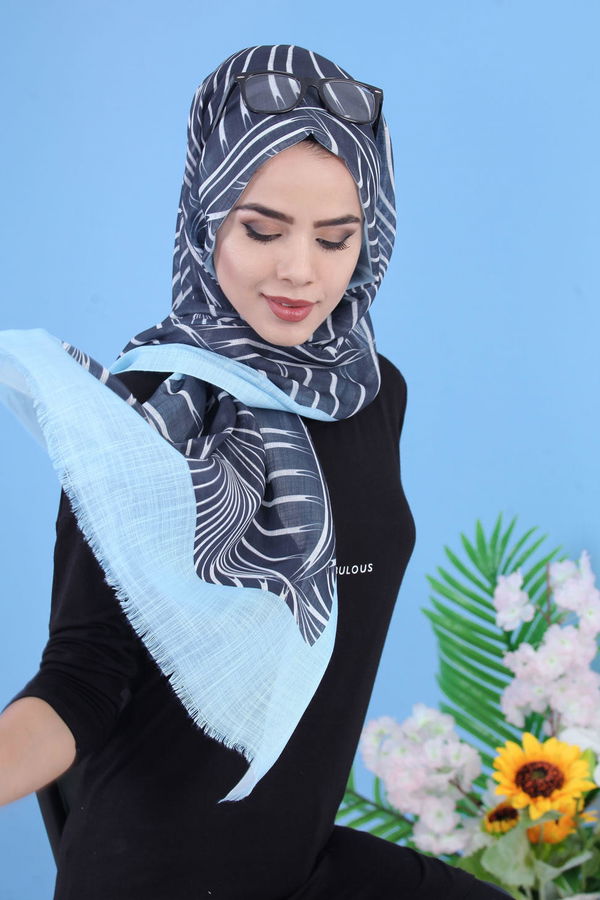 Şal - B.mavi 02 7335 Mavi - 7335