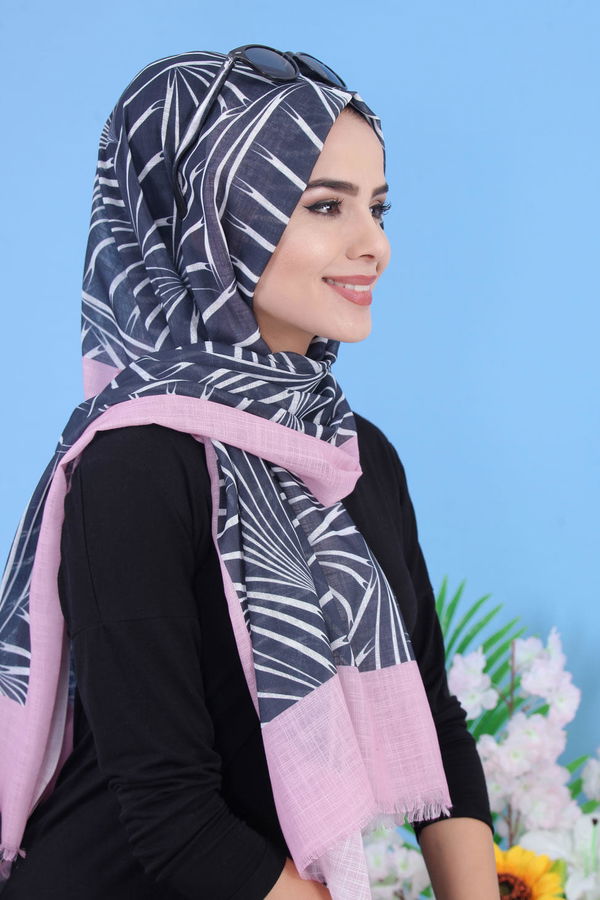 Şal - Pembe 02 7335 Pembe - 7335