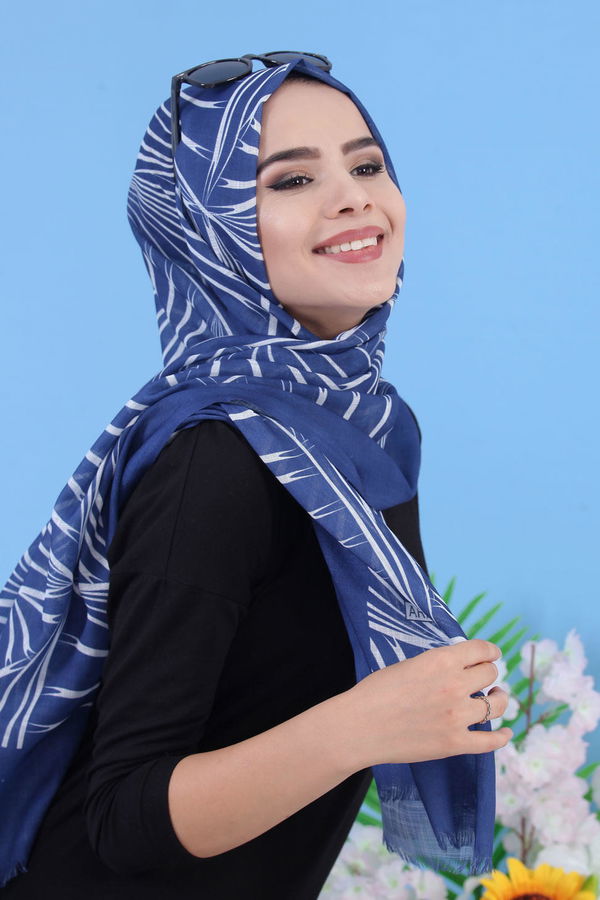 Şal - Mavi 02 7335 Mavi - 7335