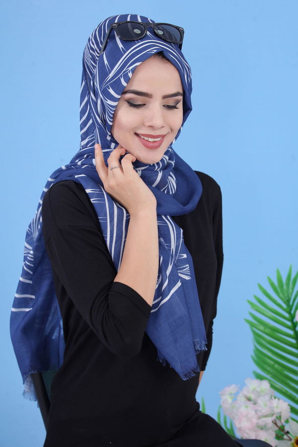 Şal - Mavi 02 7335 Mavi - 7335
