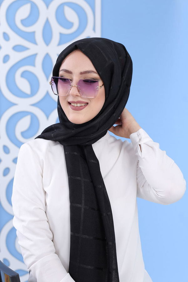Şal - Siyah 02 7344 Siyah - 7344