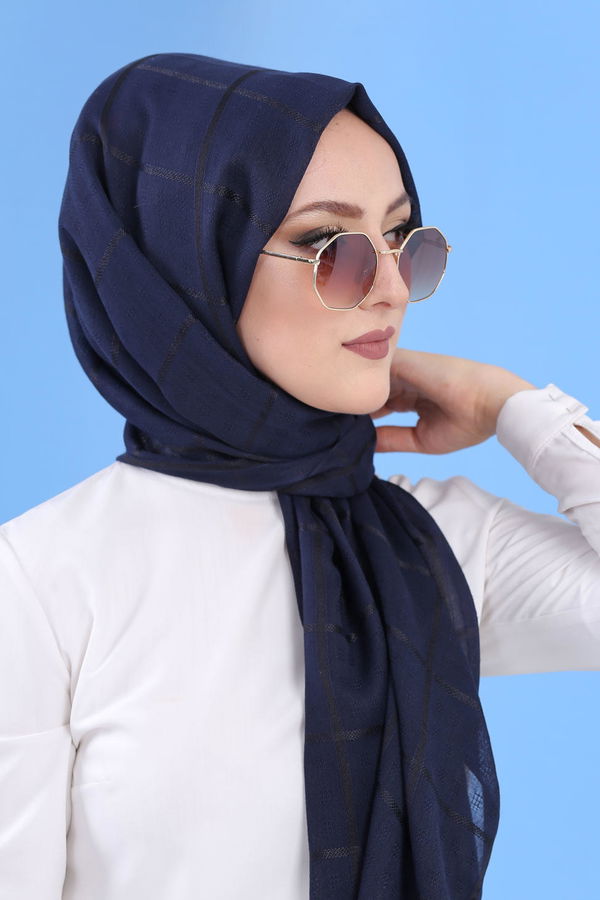 Şal - Lacivert 02 7344 Lacivert - 7344