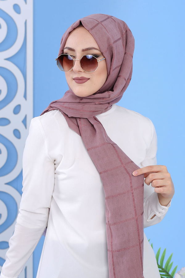Şal - Gülkurusu 02 7344 Pembe - 7344