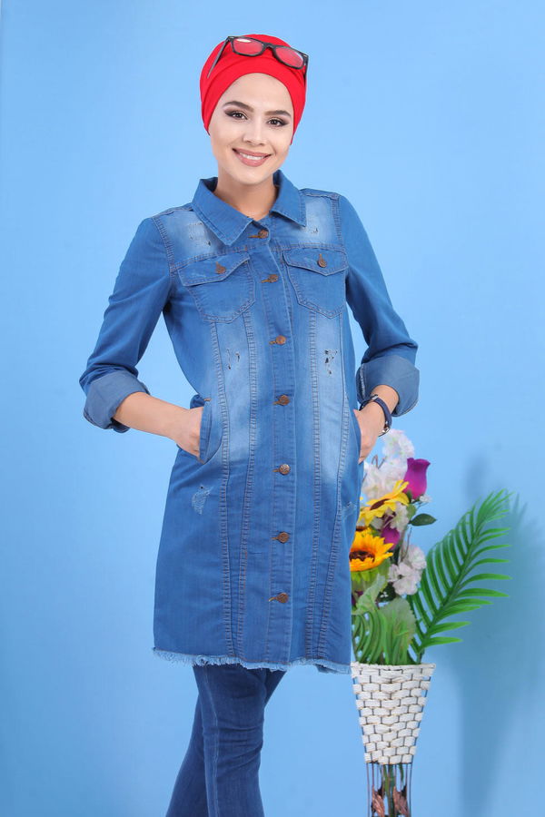 Kot Ceket Mavi - 02 7503 Mavi - 7503