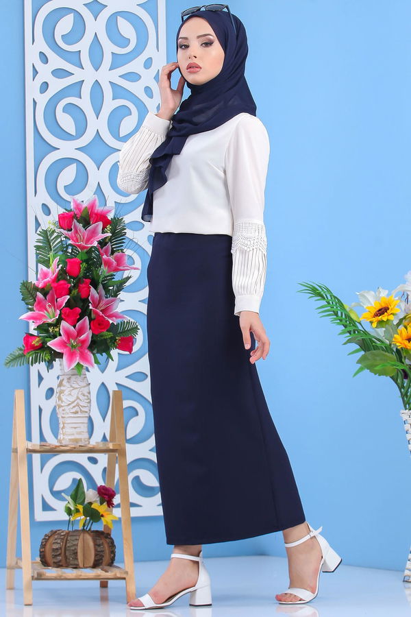Etek Lacivert - 02 7408 Lacivert - 7408 LACİVERT