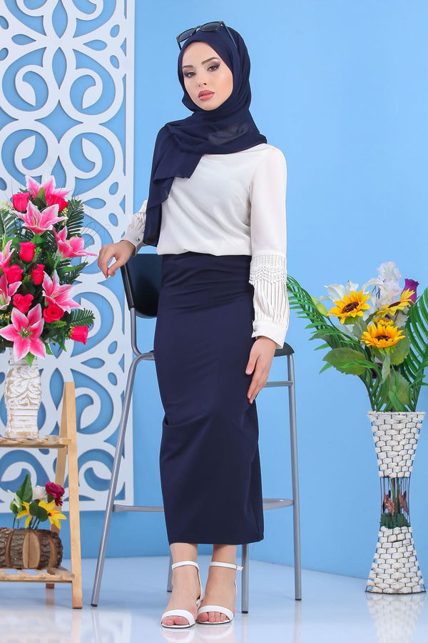 Etek Lacivert - 02 7408 Lacivert - 7408 LACİVERT