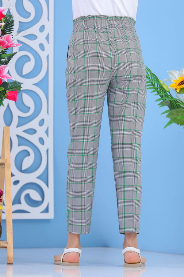 Ekose Pantolon Yeşil - 02 7536 Yeşil - 7536 YEŞİL