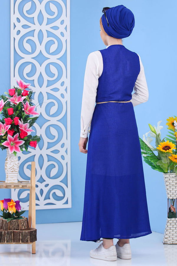 Yelek Camel Mavi - 1223