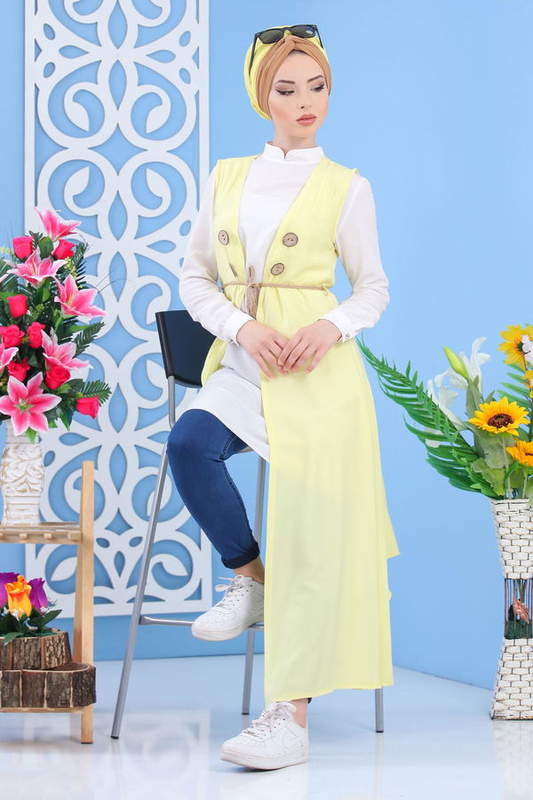 Yelek Camel Sarı - 1223