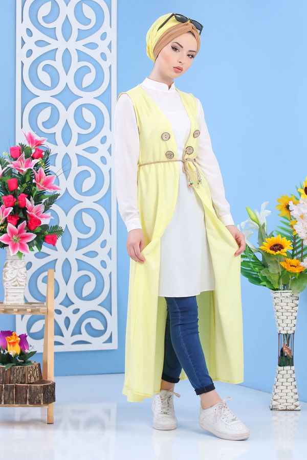 Yelek Camel Sarı - 1223