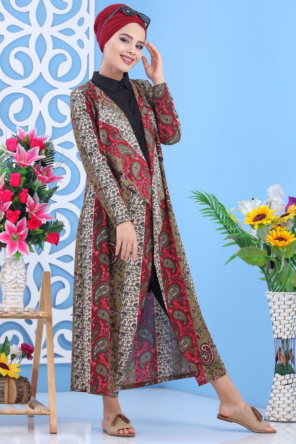 Kaşkorse Hırka Siyah  Haki - 5154 HAKİ