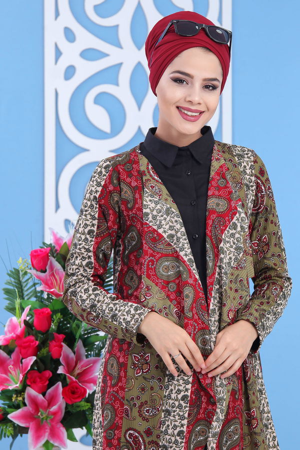 Kaşkorse Hırka Siyah  Haki - 5154 HAKİ