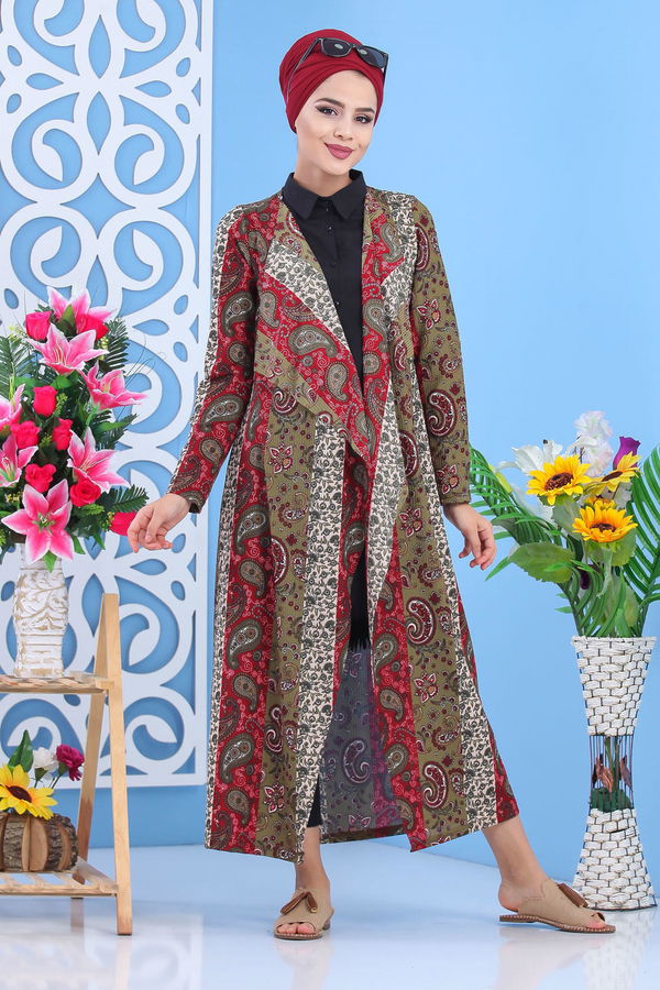 Kaşkorse Hırka Siyah  Haki - 5154 HAKİ