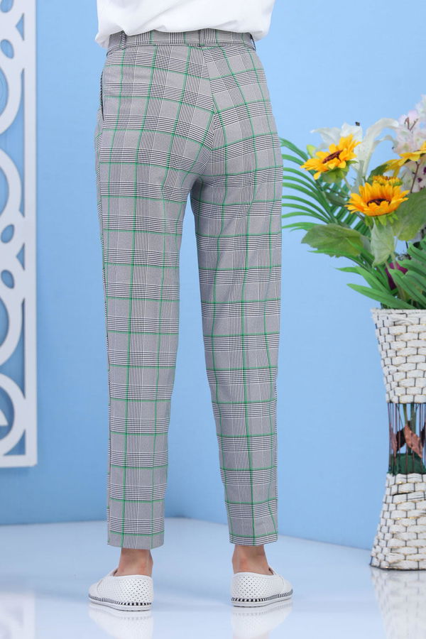 Kemerli Pantolon Yeşil - 02 7583 Yeşil - 7583