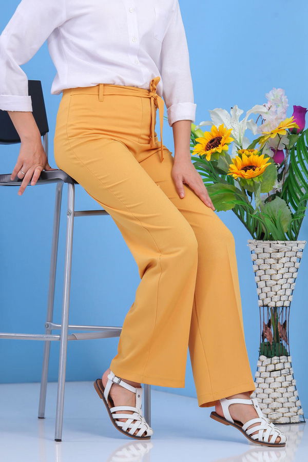 Pantolon Hardal - 02 7593 Sarı - 7593