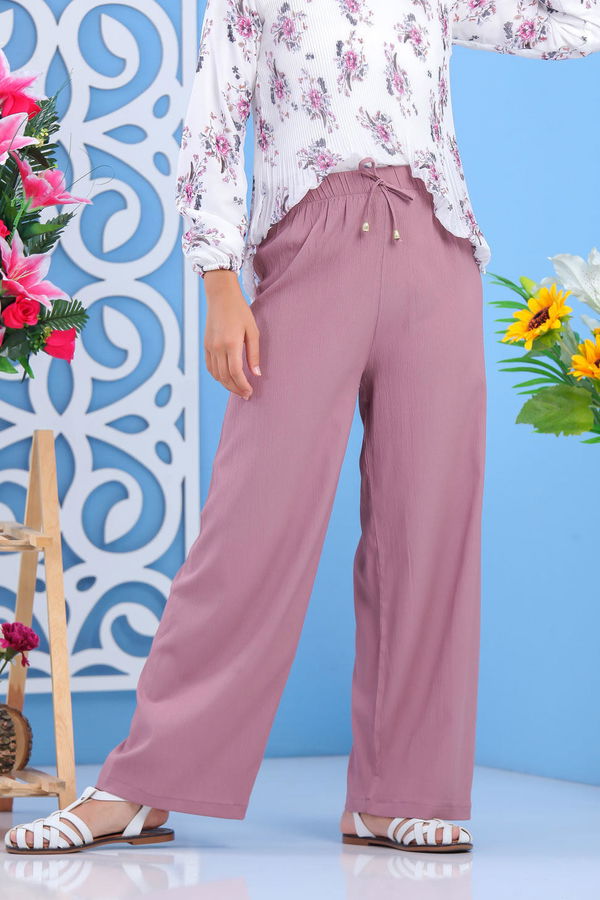 Bol Paça Pantolon Pudra - 02 7598 Pembe - 7598