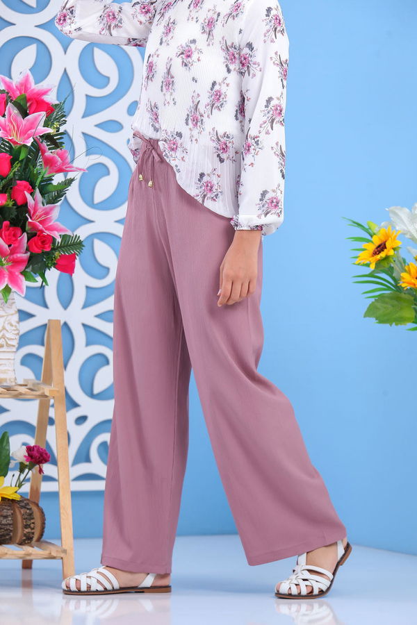 Bol Paça Pantolon Pudra - 02 7598 Pembe - 7598