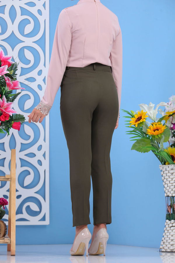 Klasik Pantolon Haki - 02 7603 Haki - 7603 HAKİ