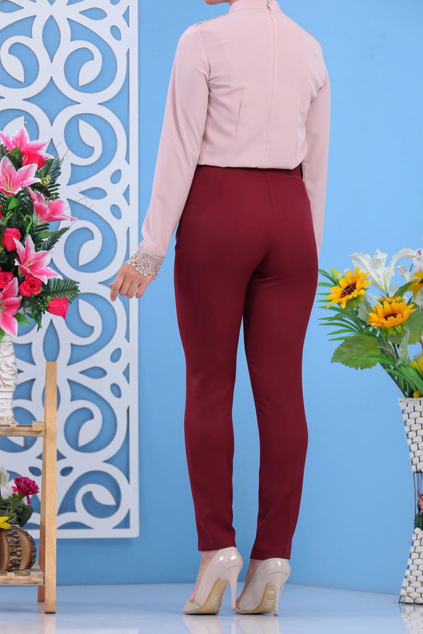 Klasik Pantolon Bordo - 02 7603 Bordo - 7603 BORDO