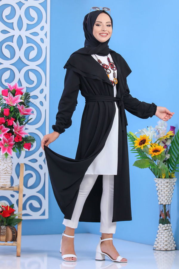 Hırka Siyah Siyah - 7630