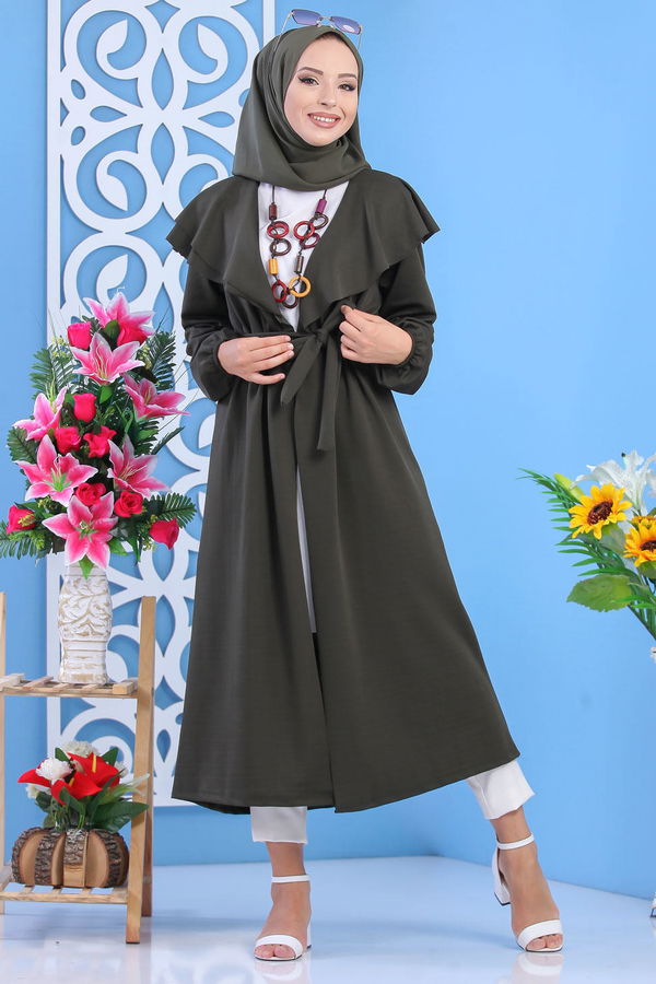 Hırka Siyah Haki - 7630