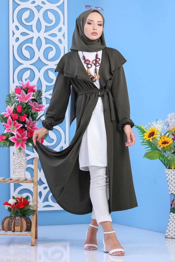 Hırka Siyah Haki - 7630