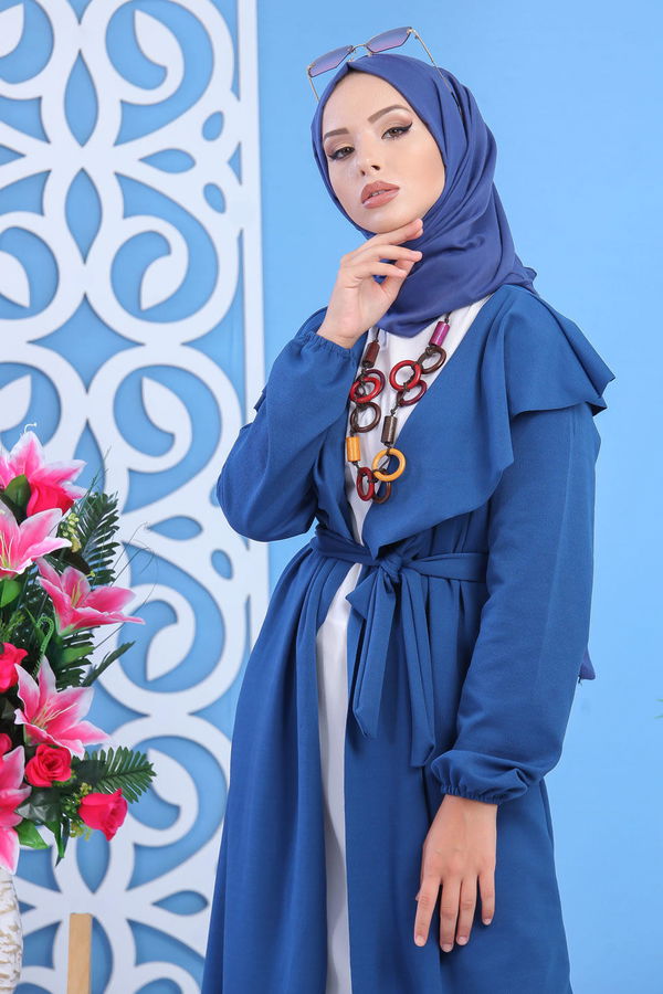 Hırka Siyah Mavi - 7630 MAVİ