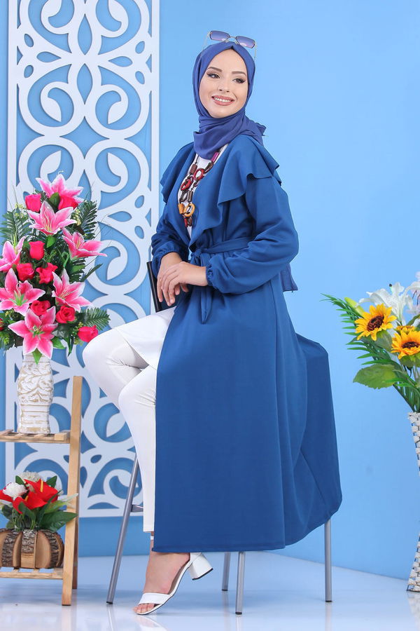 Hırka Siyah Mavi - 7630 MAVİ