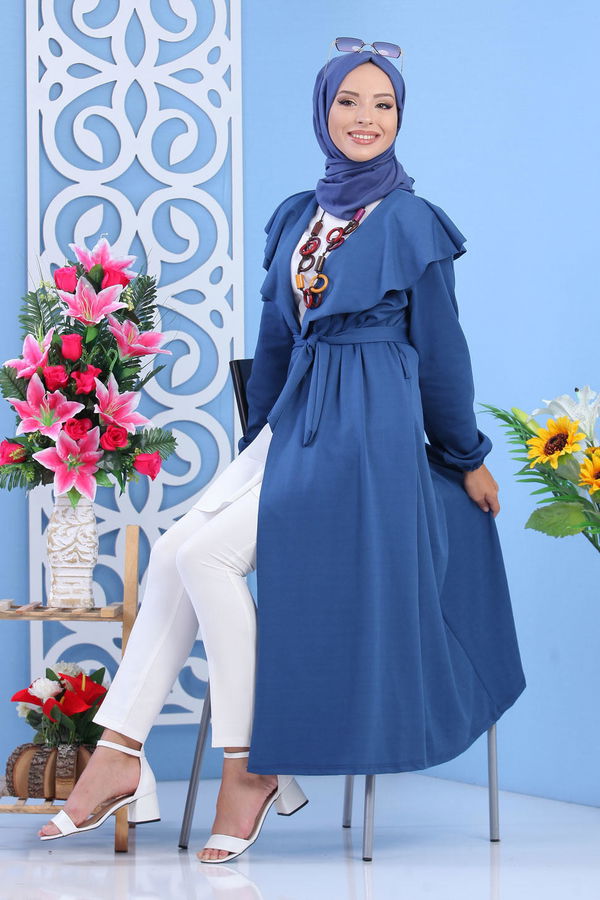 Hırka Siyah Mavi - 7630 MAVİ