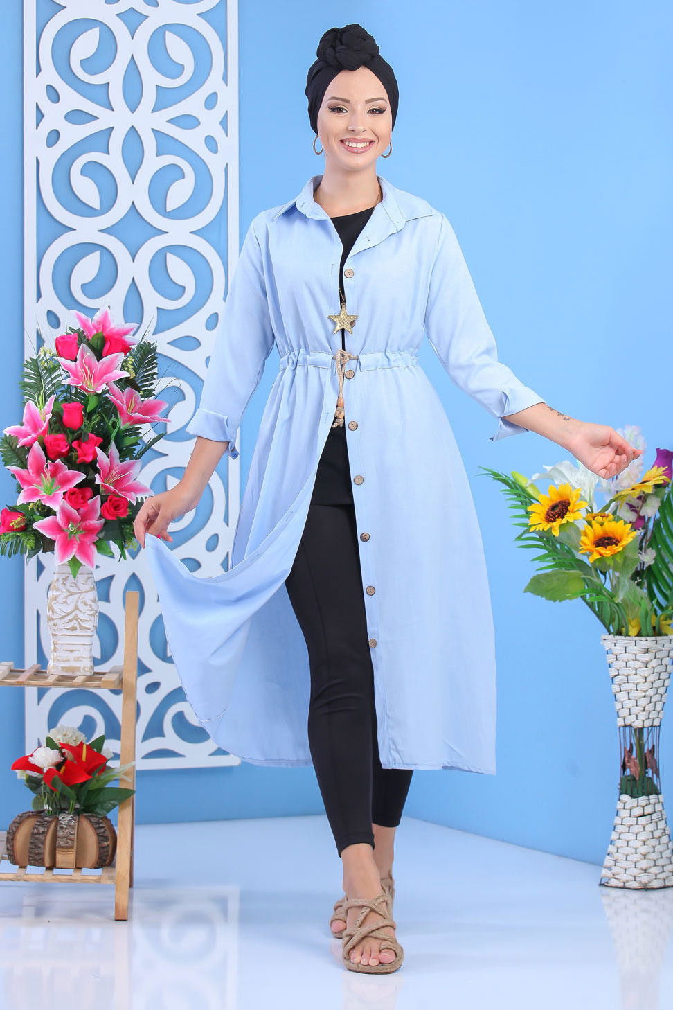 Kap Siyah  Mavi - 7631