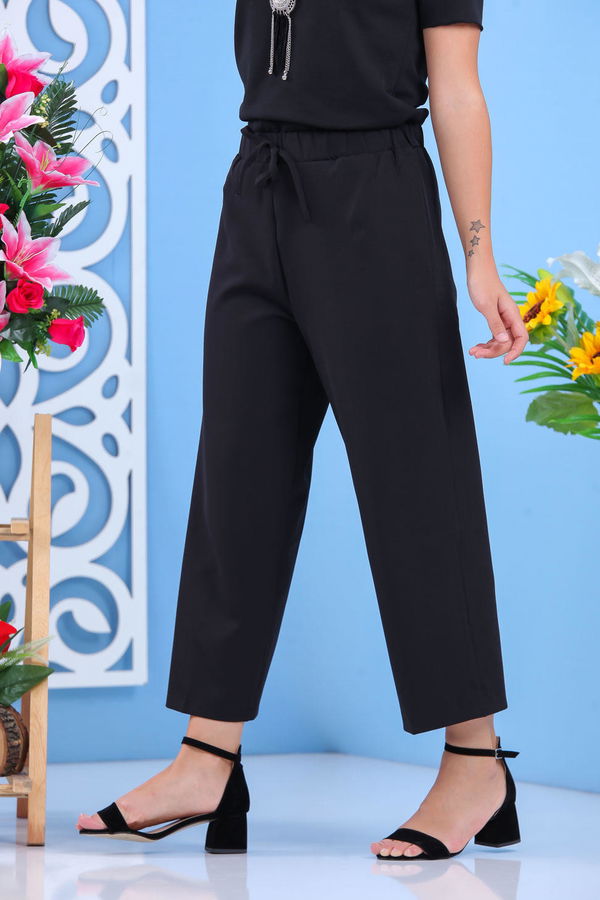 Bol Pantolon Siyah - 02 7635 Siyah - 7635 SİYAH