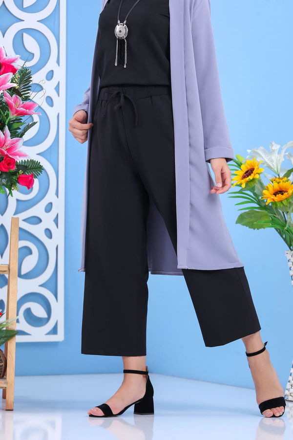 Bol Pantolon Siyah - 02 7635 Siyah - 7635 SİYAH