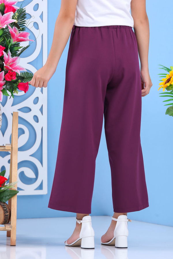 Bol Pantolon Mürdüm - 02 7635 Mürdüm - 7635