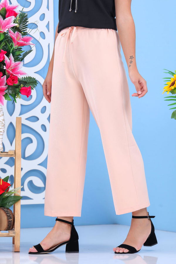 Bol Pantolon Pudra - 02 7635 Pembe - 7635 PEMBE