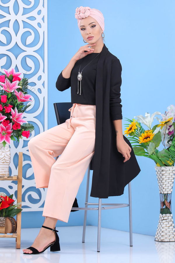 Bol Pantolon Pudra - 02 7635 Pembe - 7635 PEMBE