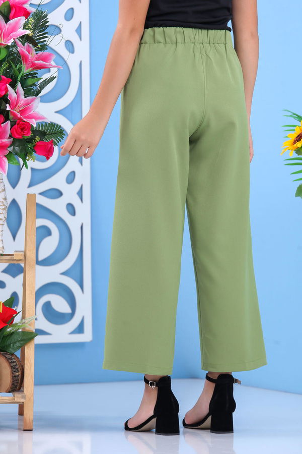 Bol Pantolon Fistik Yeşil - 02 7635 Yeşil - 7635