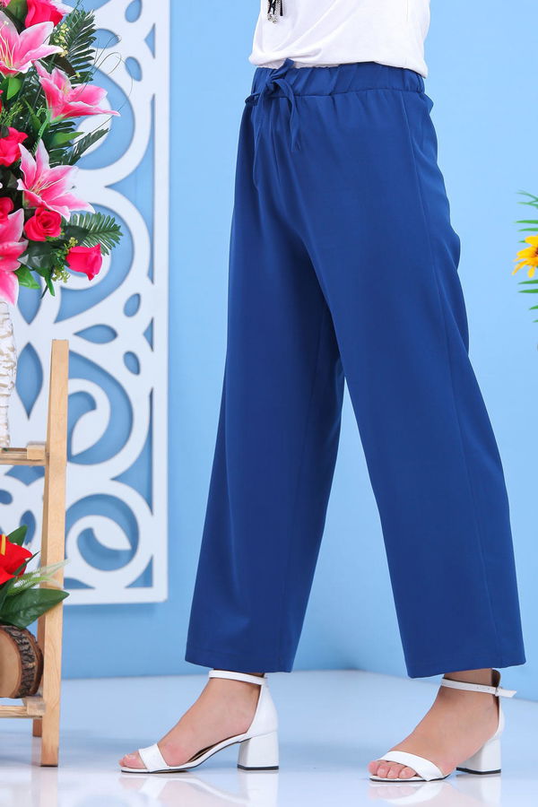 Bol Pantolon İndigo - 02 7635 Mavi - 7635 MAVİ