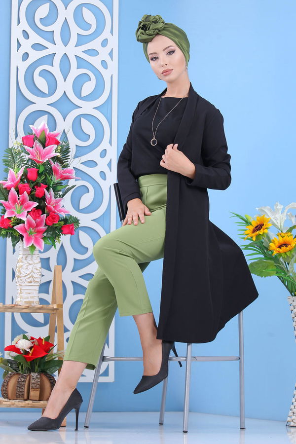 Pantolon Fistik Yeşil  - 02 7641 Yeşil - 7641