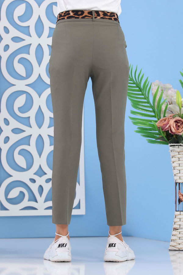 Kuşaklı Pantolon Haki - 02 6952 Haki - 6952