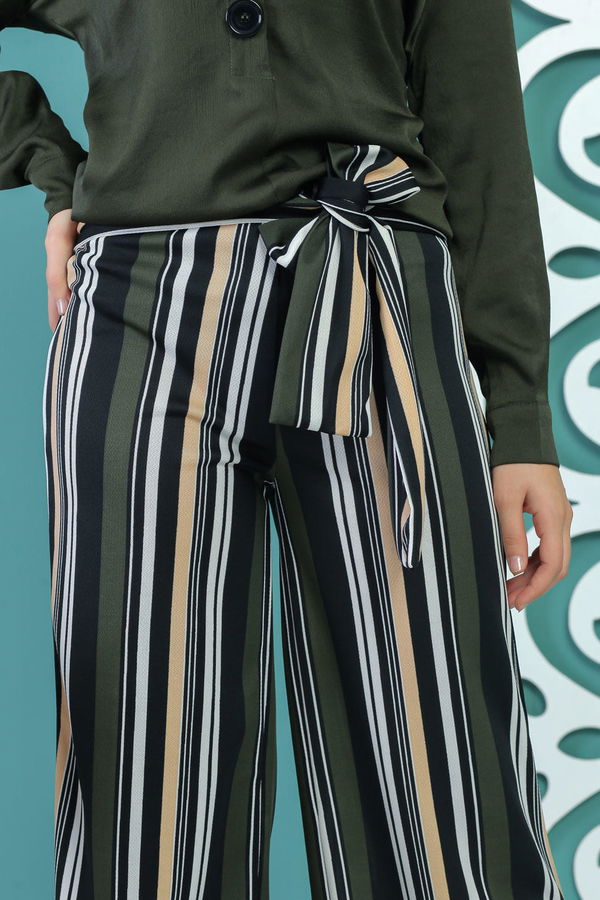 Kuşaklı Pantolon Haki - 02 1234 Haki - 1234 HAKİ