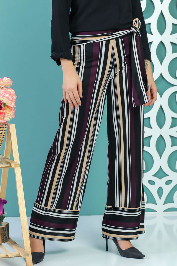 Kuşaklı Pantolon Mor - 02 1234 Mor - 1234 MOR
