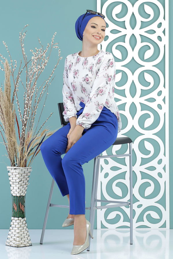 Pantolon - Saks 02 6115 Mavi - 6115 MAVİ