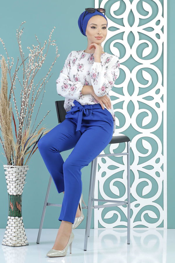 Pantolon - Saks 02 6115 Mavi - 6115 MAVİ