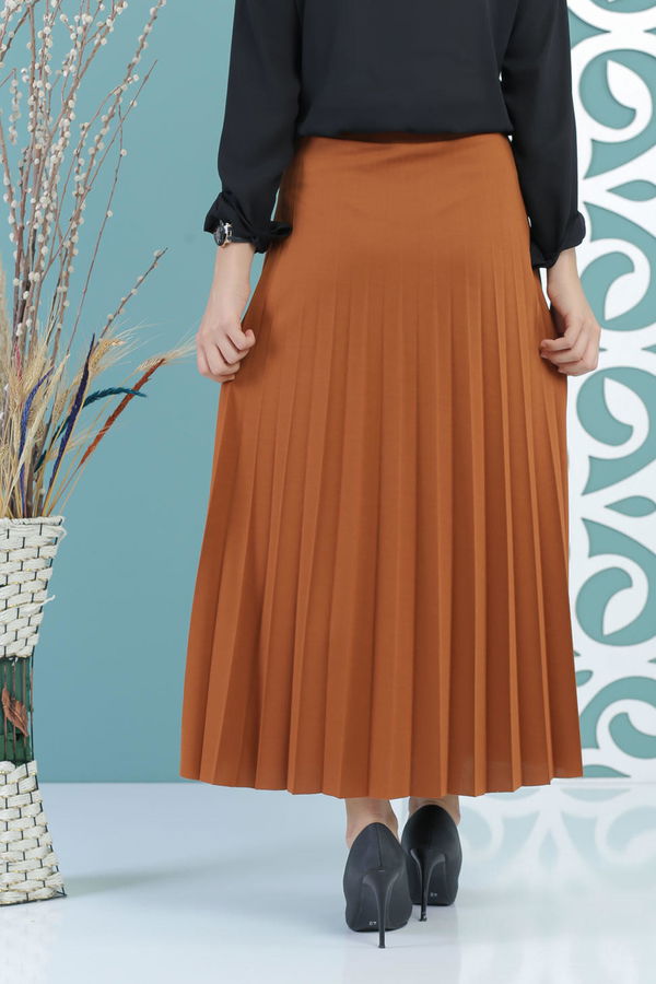 Pliseli Etek Taba - 02 7670 Taba - 7670 TABA