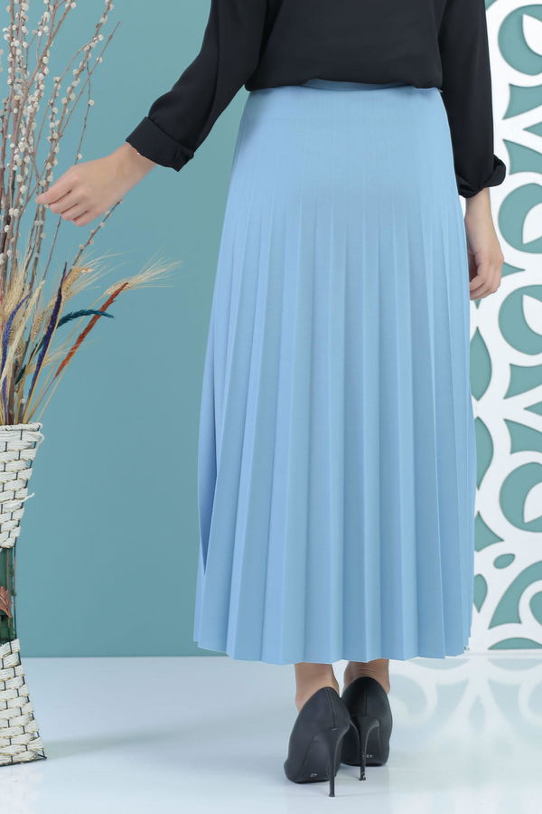 Pliseli Etek Bebe Mavi - 02 7670 Mavi - 7670
